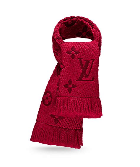 louis vuitton pink berry and red black monogram multicolor scarf|louis vuitton logo scarf.